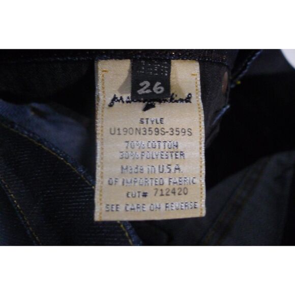 7 For All Mankind Dark Wash Straight Leg Gold Digger Jean - 26 - Picture 7 of 7